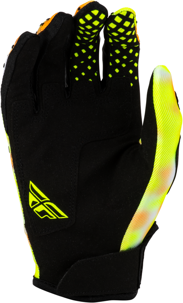 Youth Kinetic Blur Gloves White/Hi Vis/Orange Ym