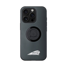 Load image into Gallery viewer, Indian Phone Case W/Headdress Iphone 16 Pro Gray W/Logo