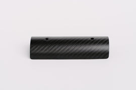 SAWICKI straight heat shield for exhaust systems, showing the durable CF universal heat shield with a sleek metallic finish.