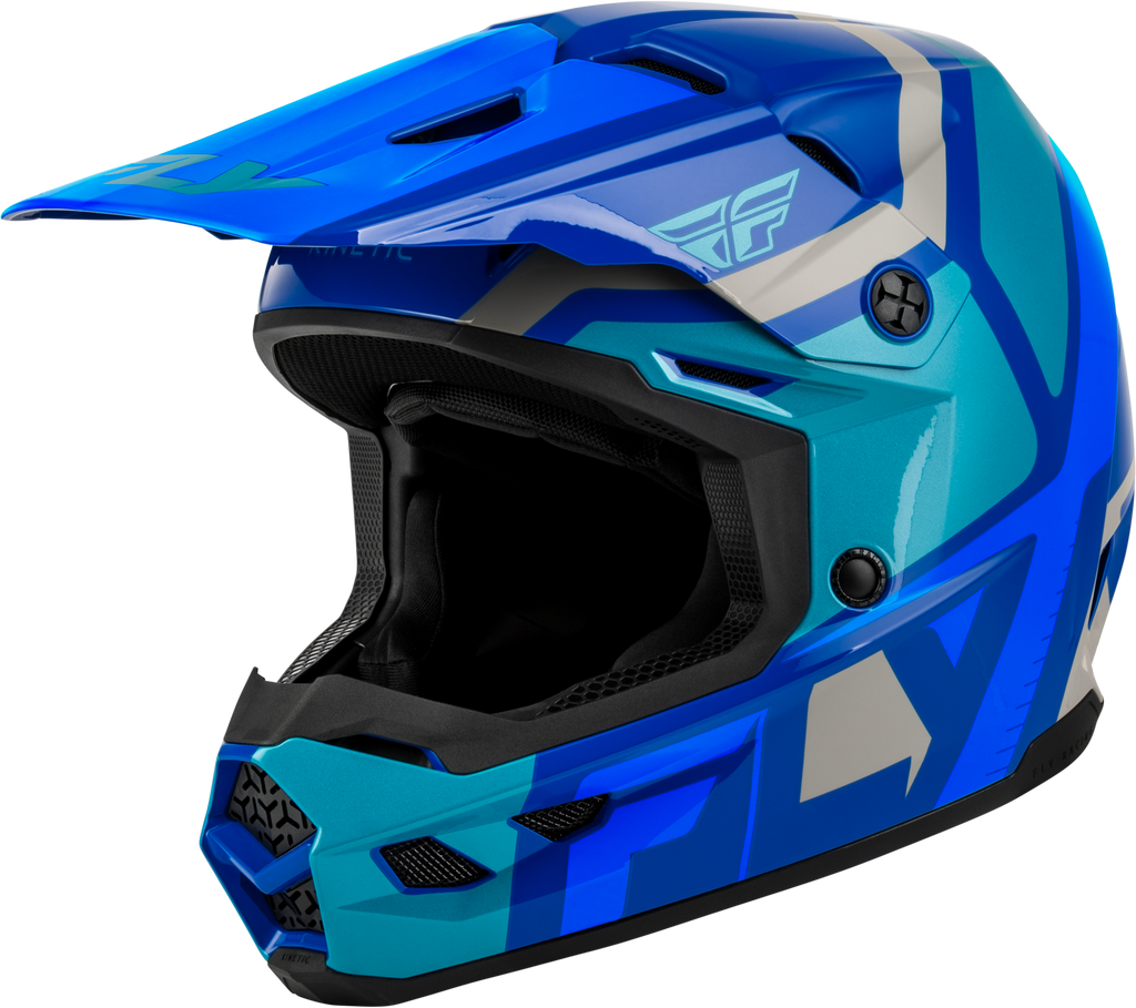 Youth Kinetic Scrap Helmet Blue/Light Blue/Grey Ys