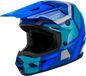 Youth Kinetic Scrap Helmet Blue/Light Blue/Grey Ys
