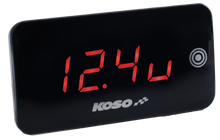 Load image into Gallery viewer, Super Slim Touch Screen Volt &amp; Temp Gauge Red Display