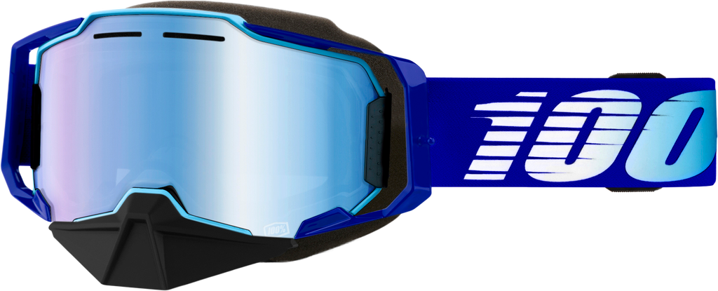 Armega Snowmobile Goggle Blue W/ Yellow Lens