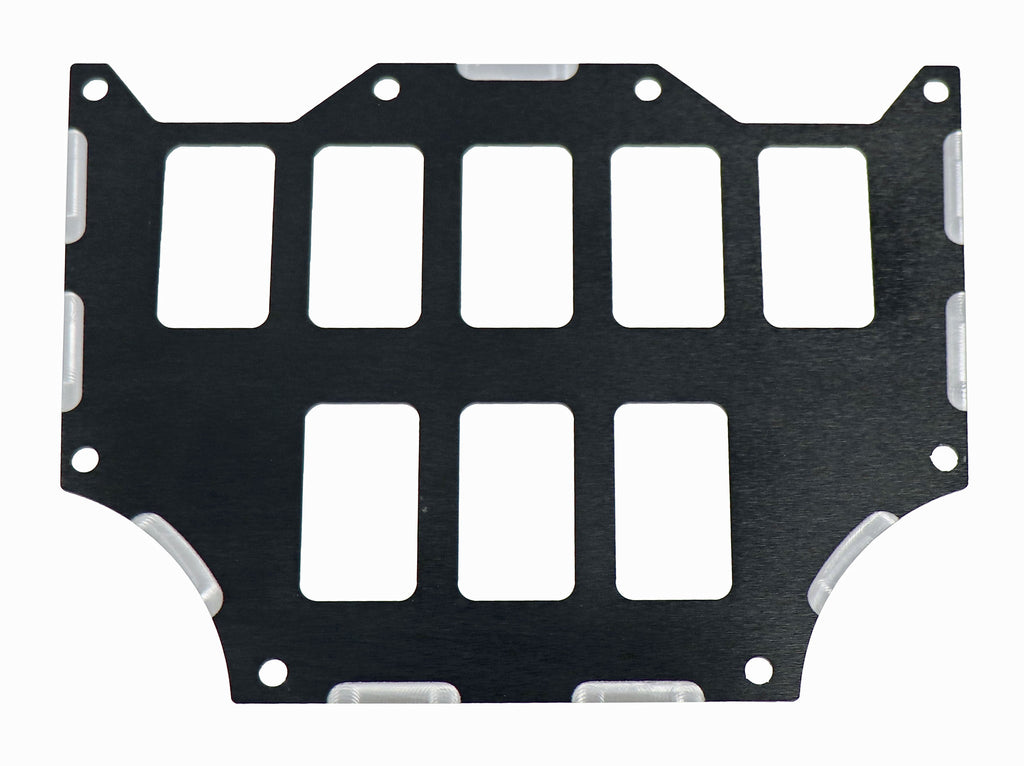 Switch Panel Center 8 Position Black Hon