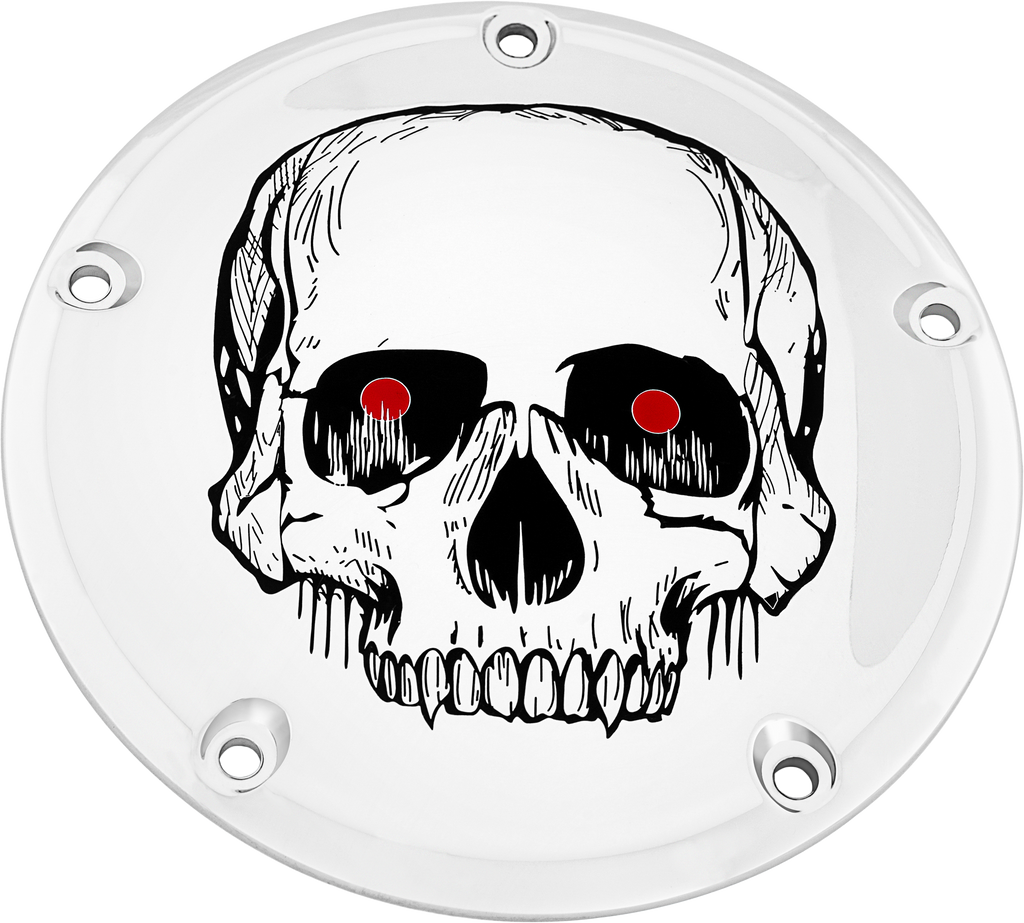 7   Tc Derby Cover Skull Chrome