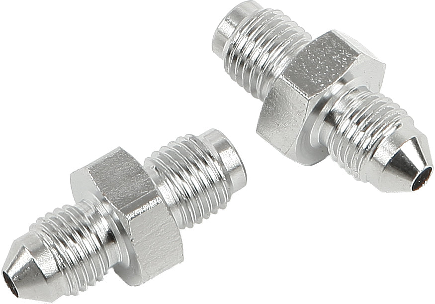 Jic To  3 Tube Adapter Pair 3/8 24 Male Chrome 3/8"