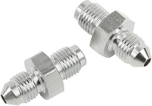Load image into Gallery viewer, Jic To  3 Tube Adapter Pair 3/8 24 Male Chrome 3/8"
