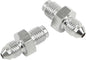 Jic To  3 Tube Adapter Pair 3/8 24 Male Chrome 3/8