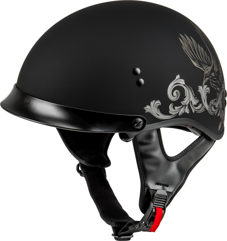 Hh 65 Corvus Helmet W/ Peak Matte Black/Tan Sm