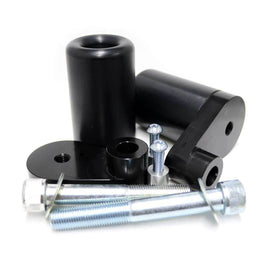Black Frame Sliders for body protection by SHOGUN, showcasing sleek design and durable construction on a plain background.