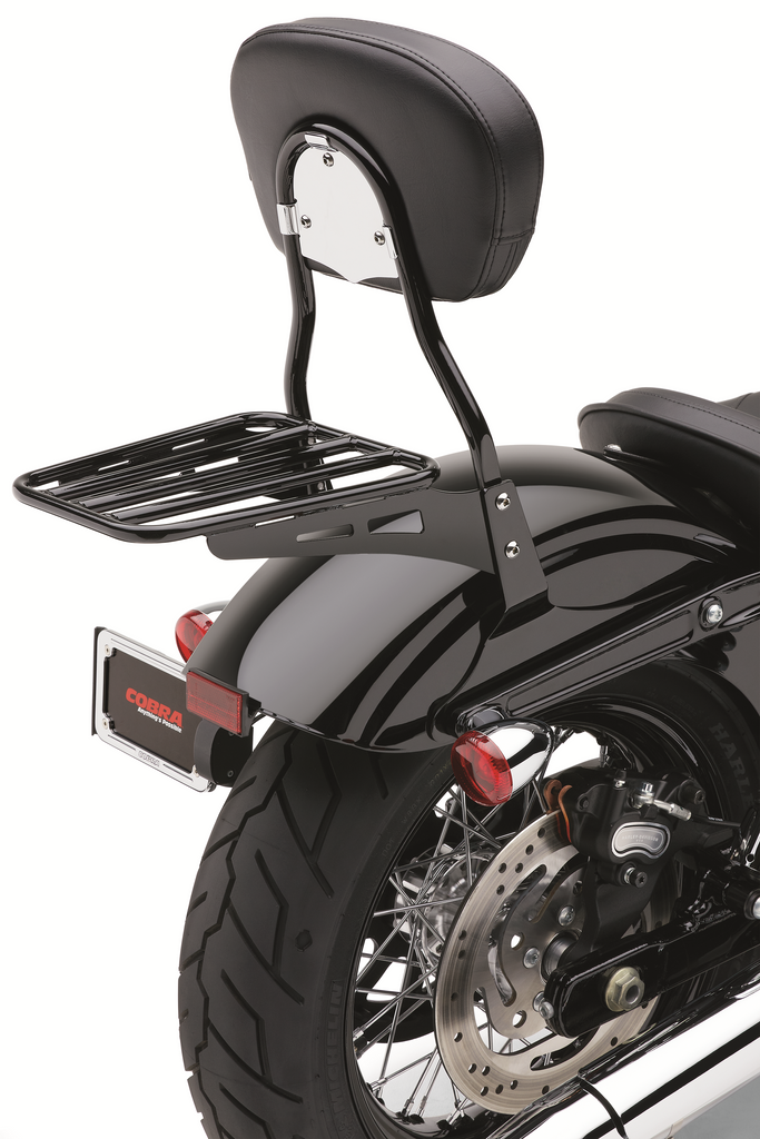 Sissy Bar Luggage Rack Tube Black