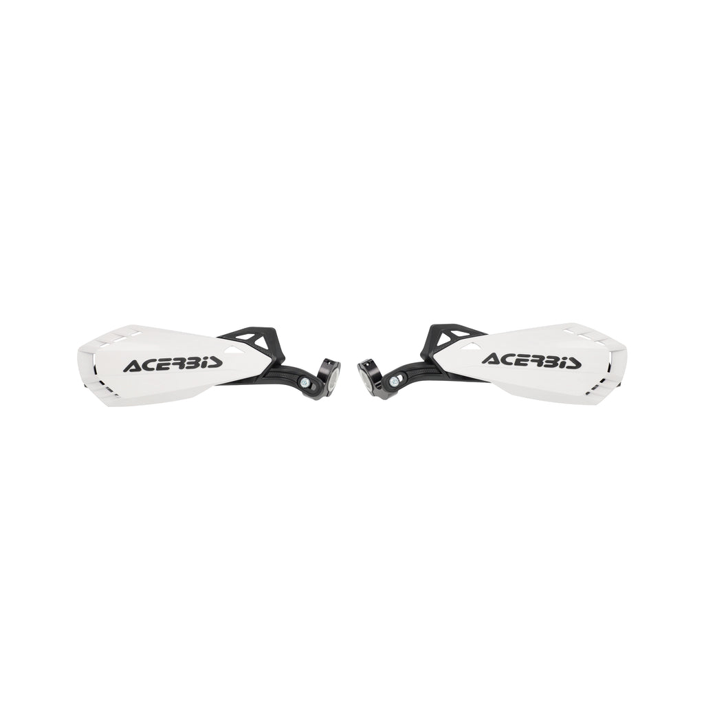 ACERBIS Firstmoto handguards for mini motorcycles, black plastic with mounting brackets, designed for rider protection.