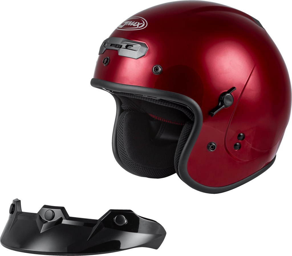 Gm 32 Open Face Helmet Candy Red Xl