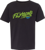 Fly Racing Youth Fly Khaos Tee Black Yl 352-0020YL