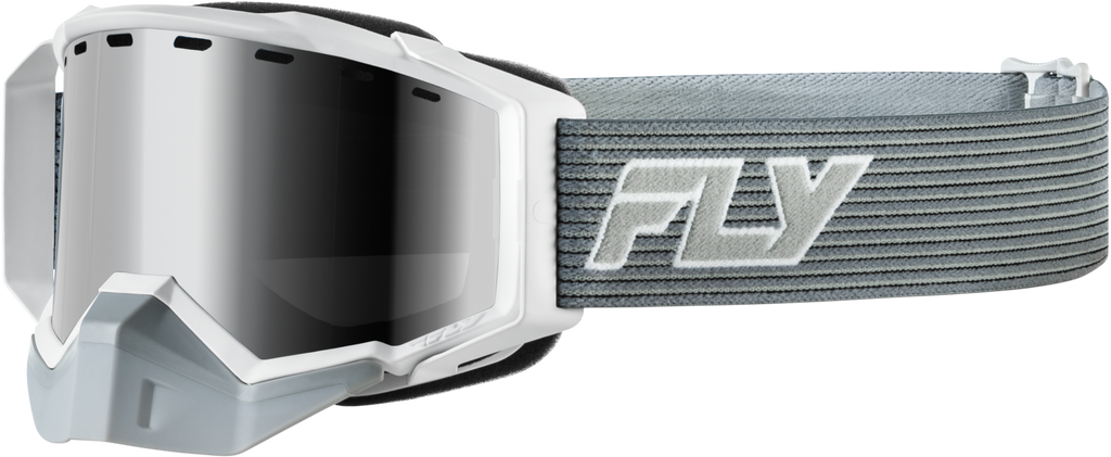 Zone Elite Sn Goggle Grey/Whte W/Blk Mirror Plrzd Smoke Lens