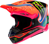 alpine star S-M10 Deegan Helmet Orng Flo/Prpl/Pnk Fluo Lg 482-00081L