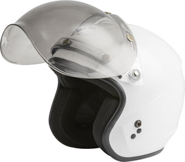 GMAX Bubble Shield 3 Snap Flip Up Smoke helmet accessory showing clear and smoked shield for motorcycle helmets