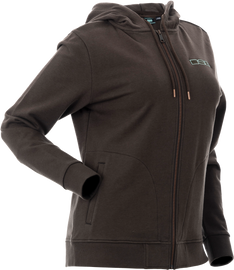 Neve Zip Up Hoodie Charcoal 2xs