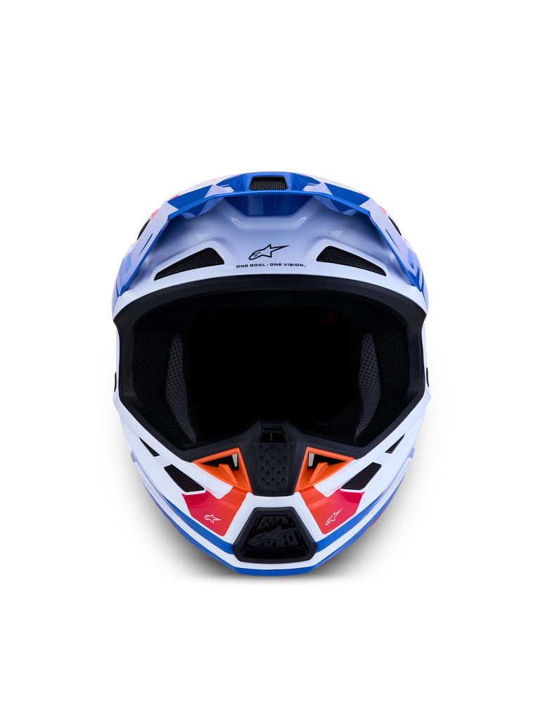 S M7 Core Helmet Ece06/Dot Wht/Blue/Org/Pink Glossy 2x