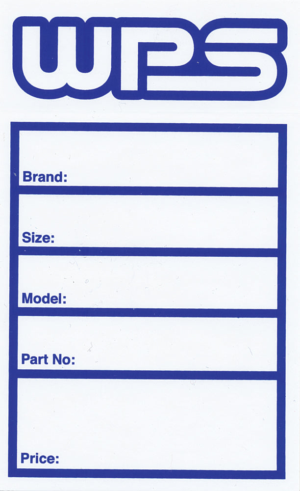 Tire Labels 50/Pk Stickers