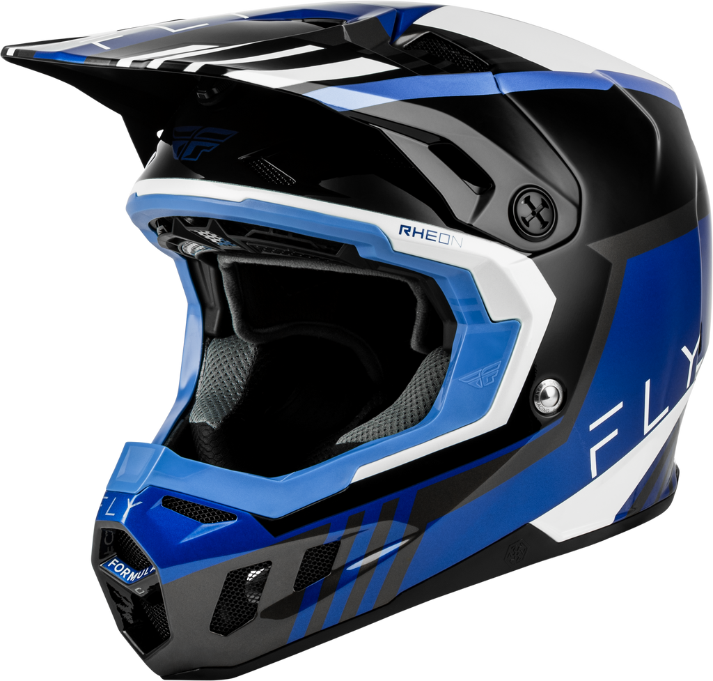 Youth Formula Cc Strike Helmet Black/Blue/Grey/White Yl