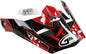 Visor W/Screws Hooper Mx 46y Black/Red Ys Yl