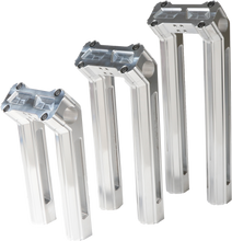 Load image into Gallery viewer, H/D Billet Risers 12" Raw Kickback
