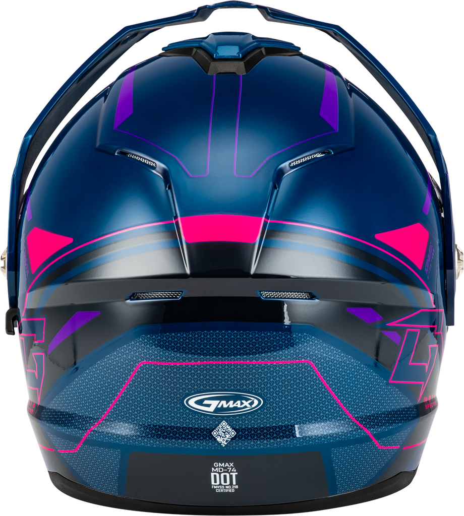 Md 74s Spectre Snow Helmet W/ Elec Shld Blue/Pink/Purple Xs