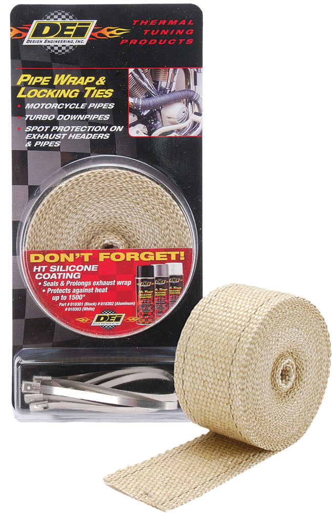 Pipe Wrap & Locking Ties Tan