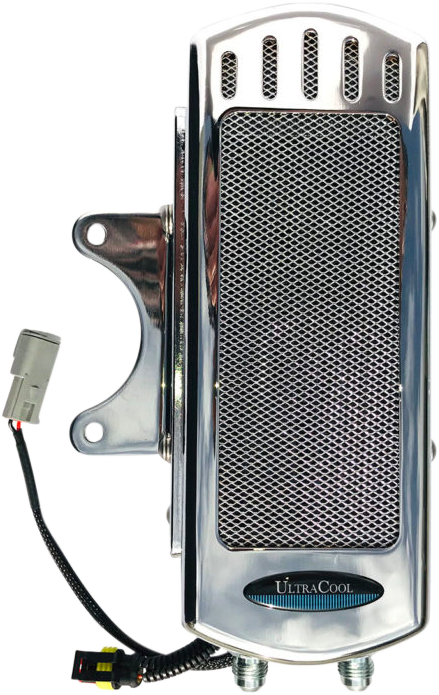 Side Mount Oil Cooler M8 Touring `17 23  Chrome