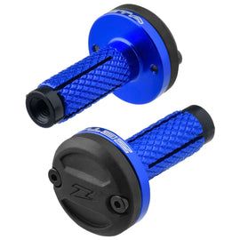 ZETA ZE48-9006 Hybrid Bar End Plug, Blue – Vendor