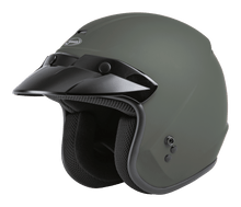 Load image into Gallery viewer, Of 2 Open Face Helmet Matte Green Sm