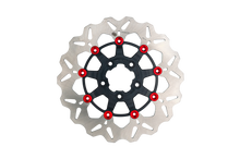 Load image into Gallery viewer, Rotor 11.5" Floating Wave Fr Black/Red Buttons