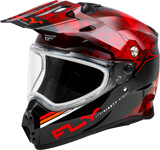 Fly Racing Trekker Cw Conceal Helmet Dual Shld Red/Black 2x 73-313582X