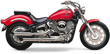 Load image into Gallery viewer, Blvd Slashcut Slip On Chrome Yam V Star 1100 99 05