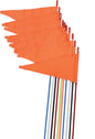 Safety Flags Spring Mount Orange 7' 10/Pk