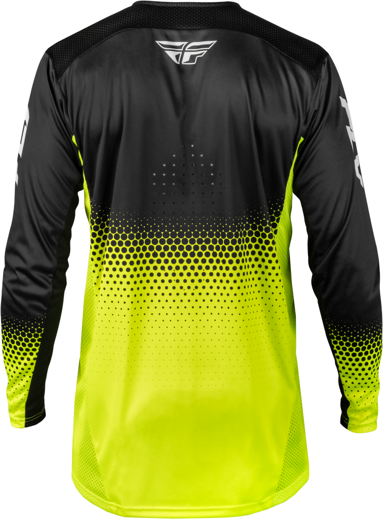 Yth Rayce Sonar Bicycle Jersey Hi Vis/Black/White Yxl