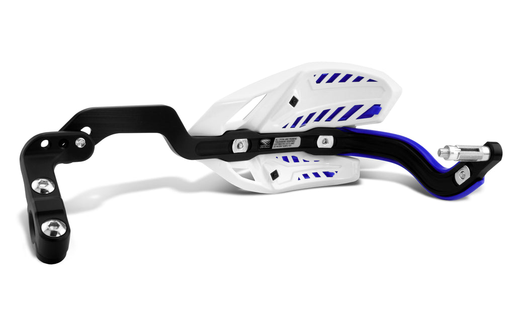 Crm Wrap Around Handguards 1 1/8" Clamp   White/Blue