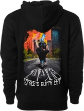Load image into Gallery viewer, Streets Gotta Eat Hoodie Black Sm