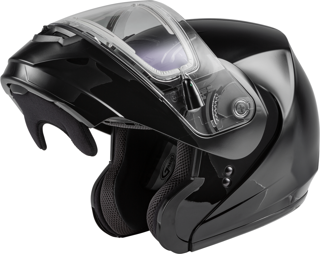 Md 04s Modular Snow Helmet W/Electric Shield Black Md