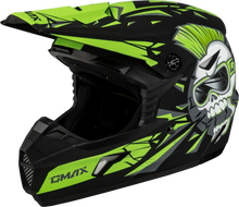 Load image into Gallery viewer, Youth Mx 46y Unstable Helmet Matte Black/Green Ys