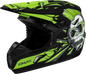 Youth Mx 46y Unstable Helmet Matte Black/Green Ys