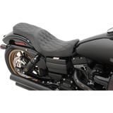 DRAG PREDATOR 2 SEAT BLACK 06-17 HARLEY DAVIDSON DYNA