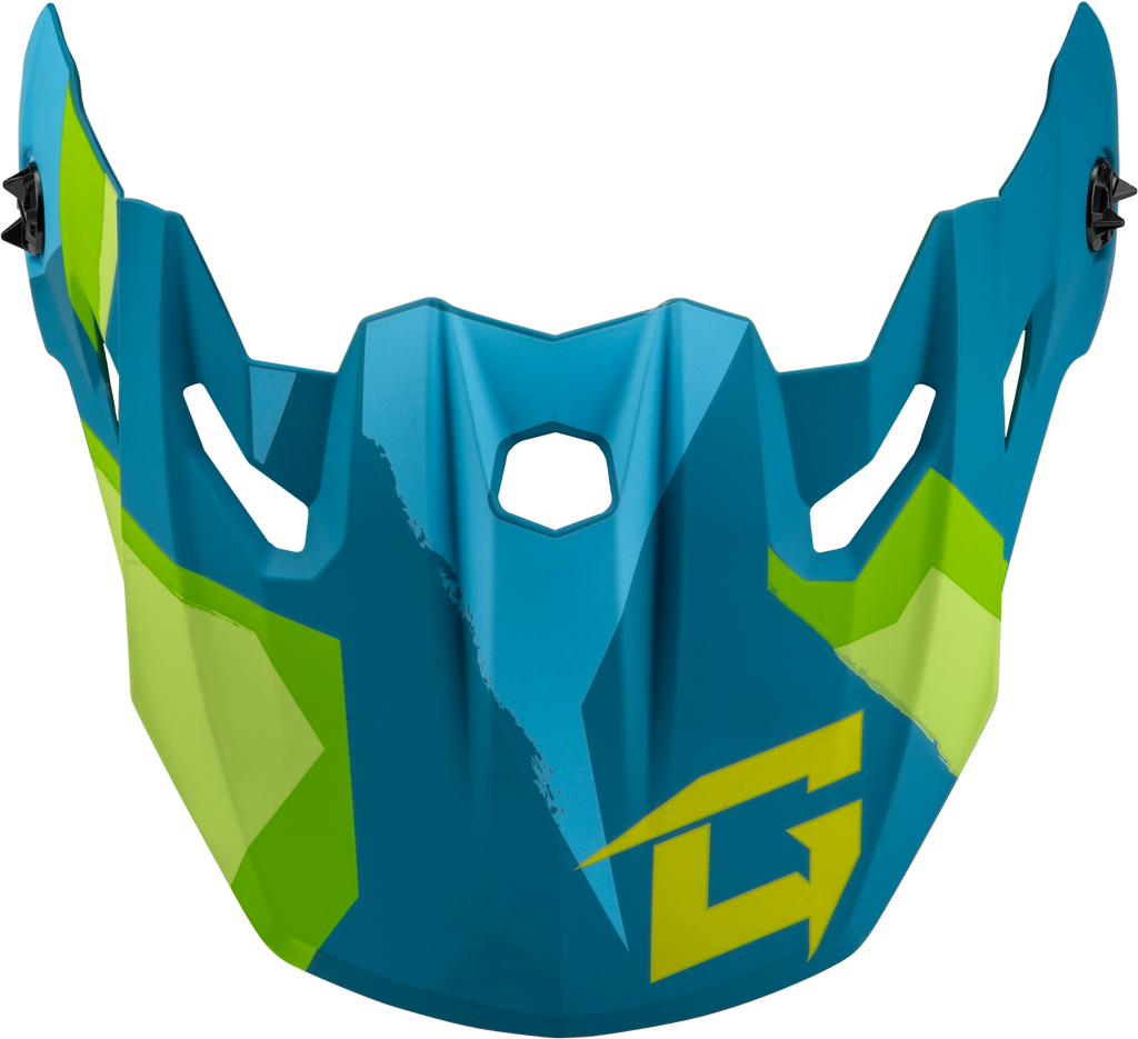 Mx 96 Splinter Visor W/Screws Matte Blue/Green