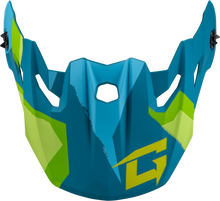 Load image into Gallery viewer, Mx 96 Splinter Visor W/Screws Matte Blue/Green