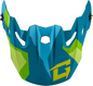 Mx 96 Splinter Visor W/Screws Matte Blue/Green