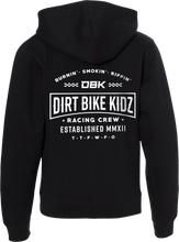 Load image into Gallery viewer, Speed &amp; Style Youth Zip Hood Black Ys