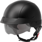 Hh 75 Half Helmet Matte Black Xl