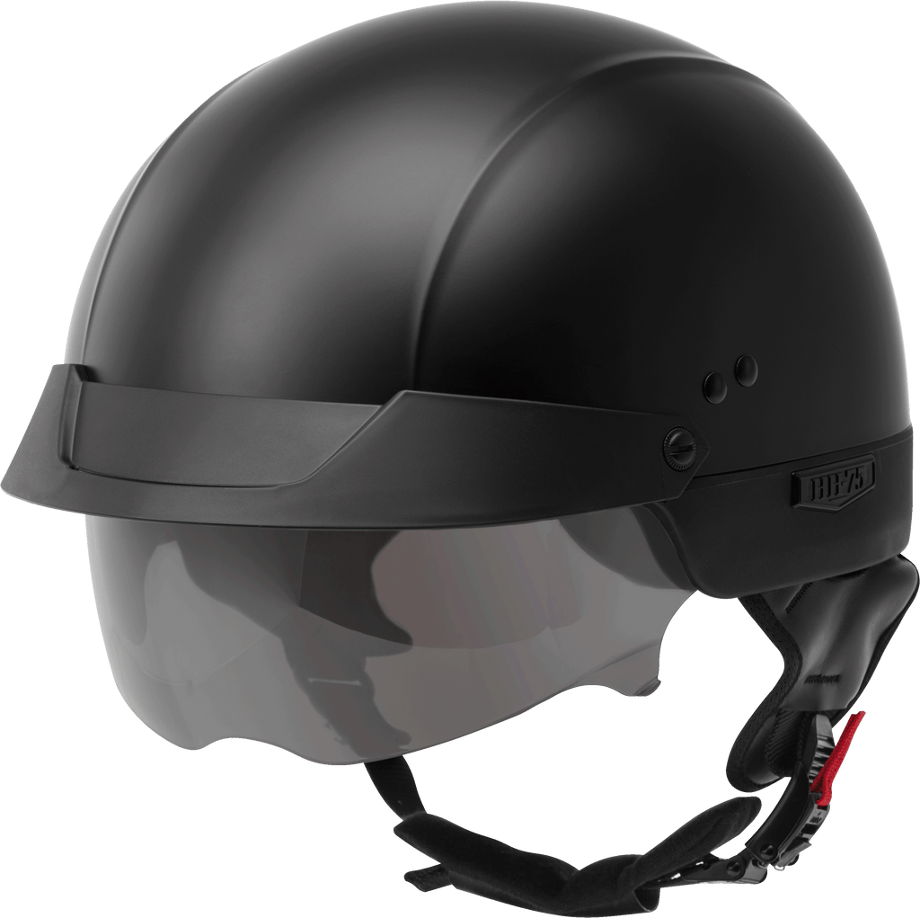 Hh 75 Half Helmet Matte Black Md