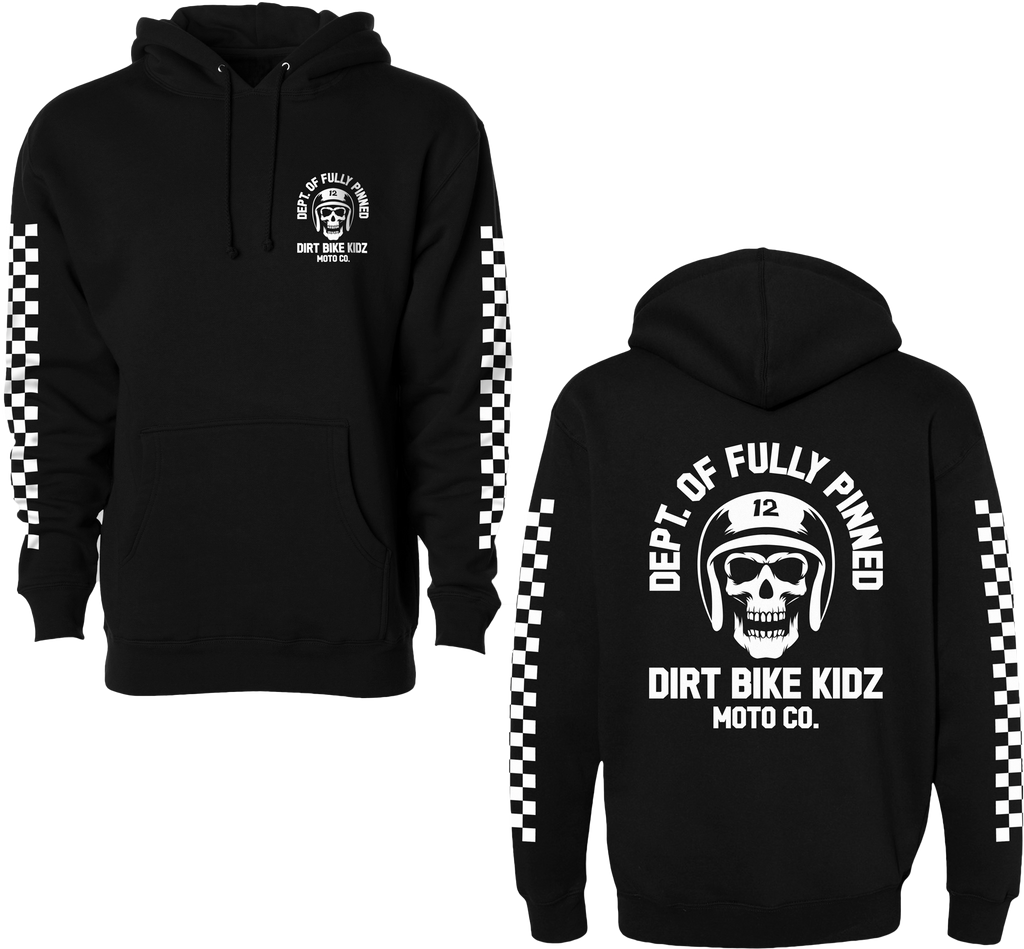Fully Pinned Youth Hoodie Black Yl